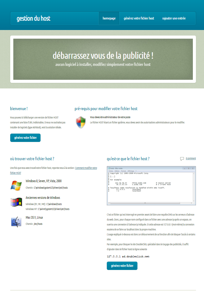 Page d'accueil de host.journeau.net